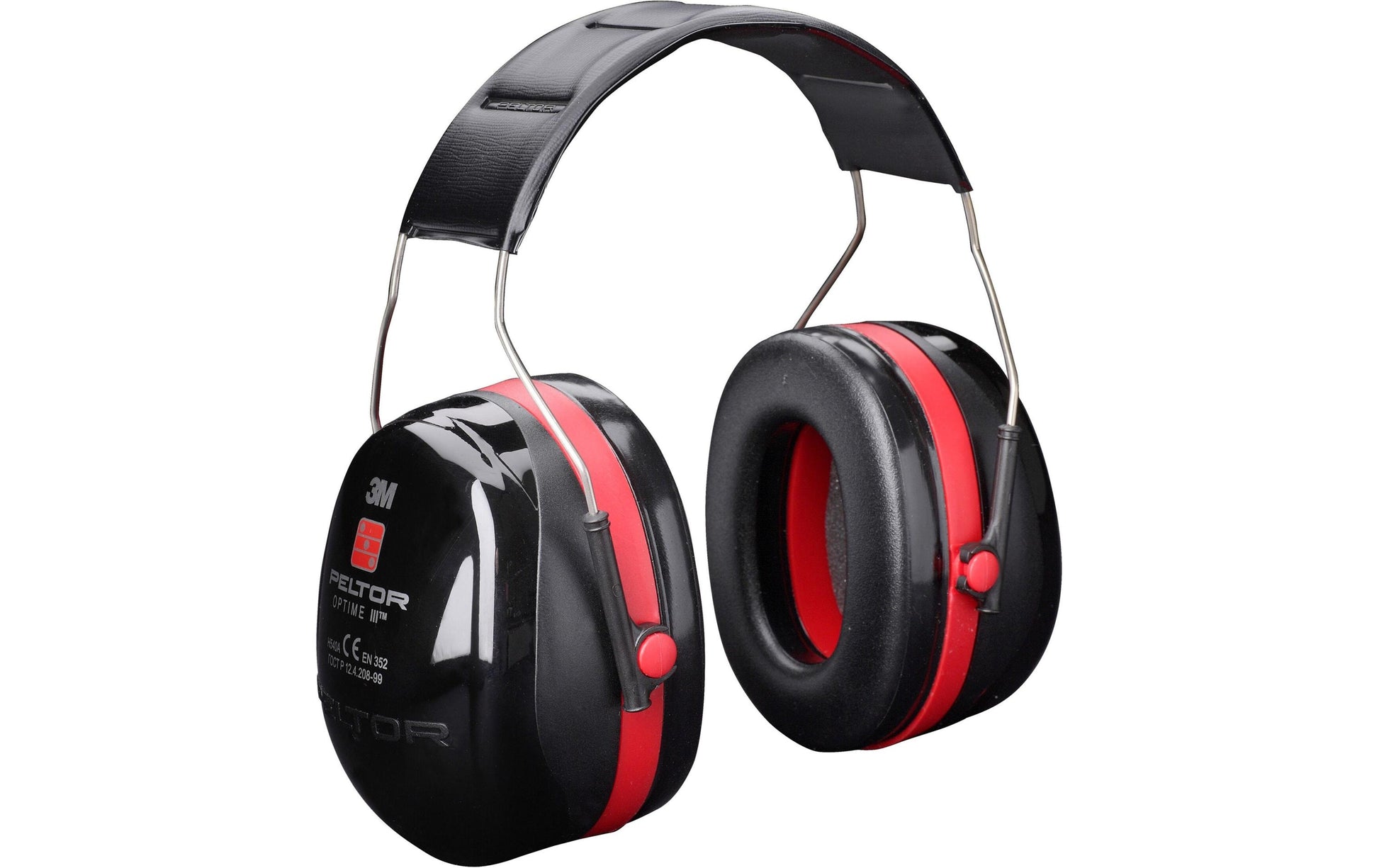 Peltor 3M Peltor Optime III H540A-411-SV Kapselgehörschutz – SNR 35 dB – Schwarz/Rot