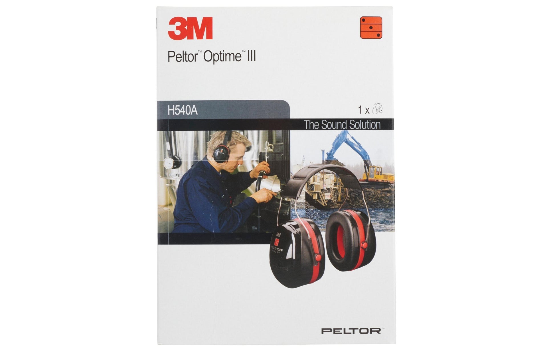 Peltor 3M Peltor Optime III H540A-411-SV Kapselgehörschutz – SNR 35 dB – Schwarz/Rot