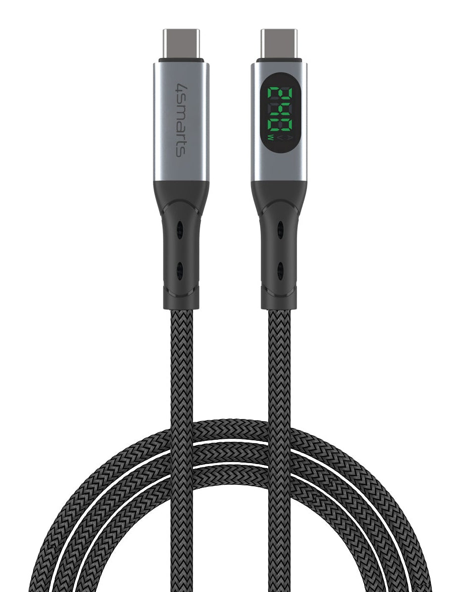 4smarts USB-Kabel, USB-C zu USB-C, 1,5 m, USB4, Lade-/Datenkabel