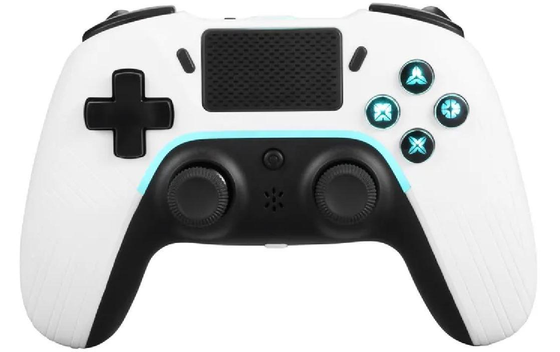 Deltaco Gaming GAM-139-W – Gamepad – USB (USB Typ-C) + Bluetooth 4,2, für PS4 & PC