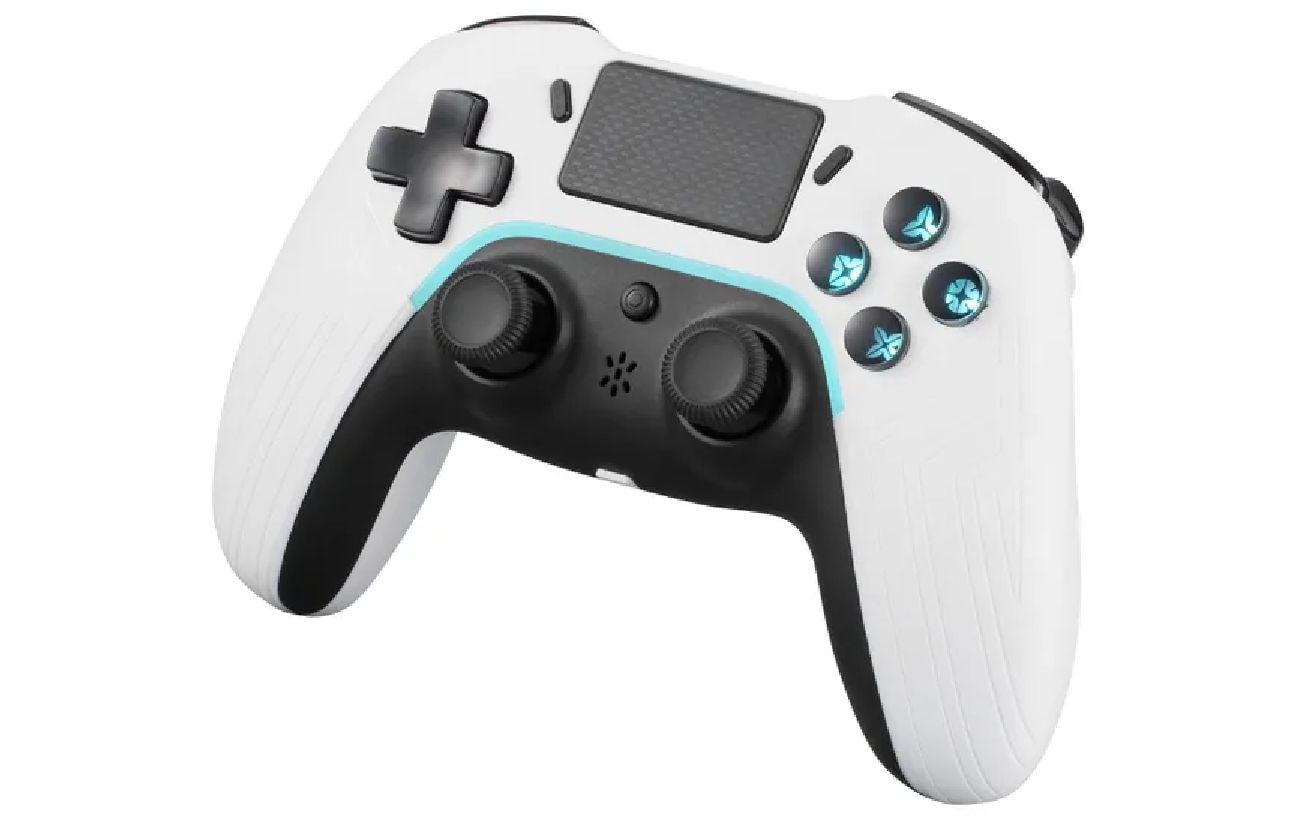 Deltaco Gaming GAM-139-W – Gamepad – USB (USB Typ-C) + Bluetooth 4,2, für PS4 & PC