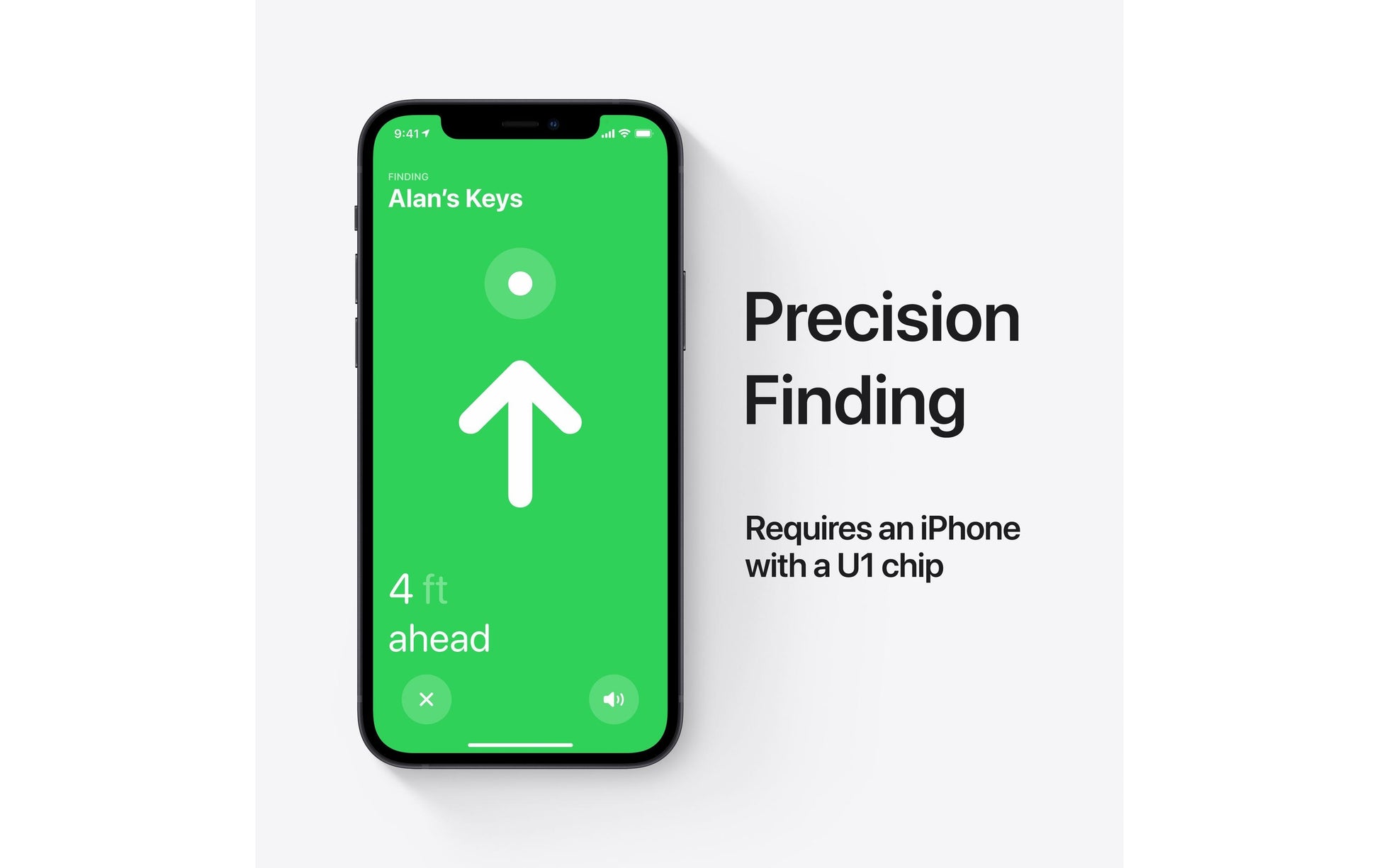 Apple Ortungsgerät AirTag – für Apple Find My-App, 31,9 × 31,9 × 8 mm, Weiss, 11 g