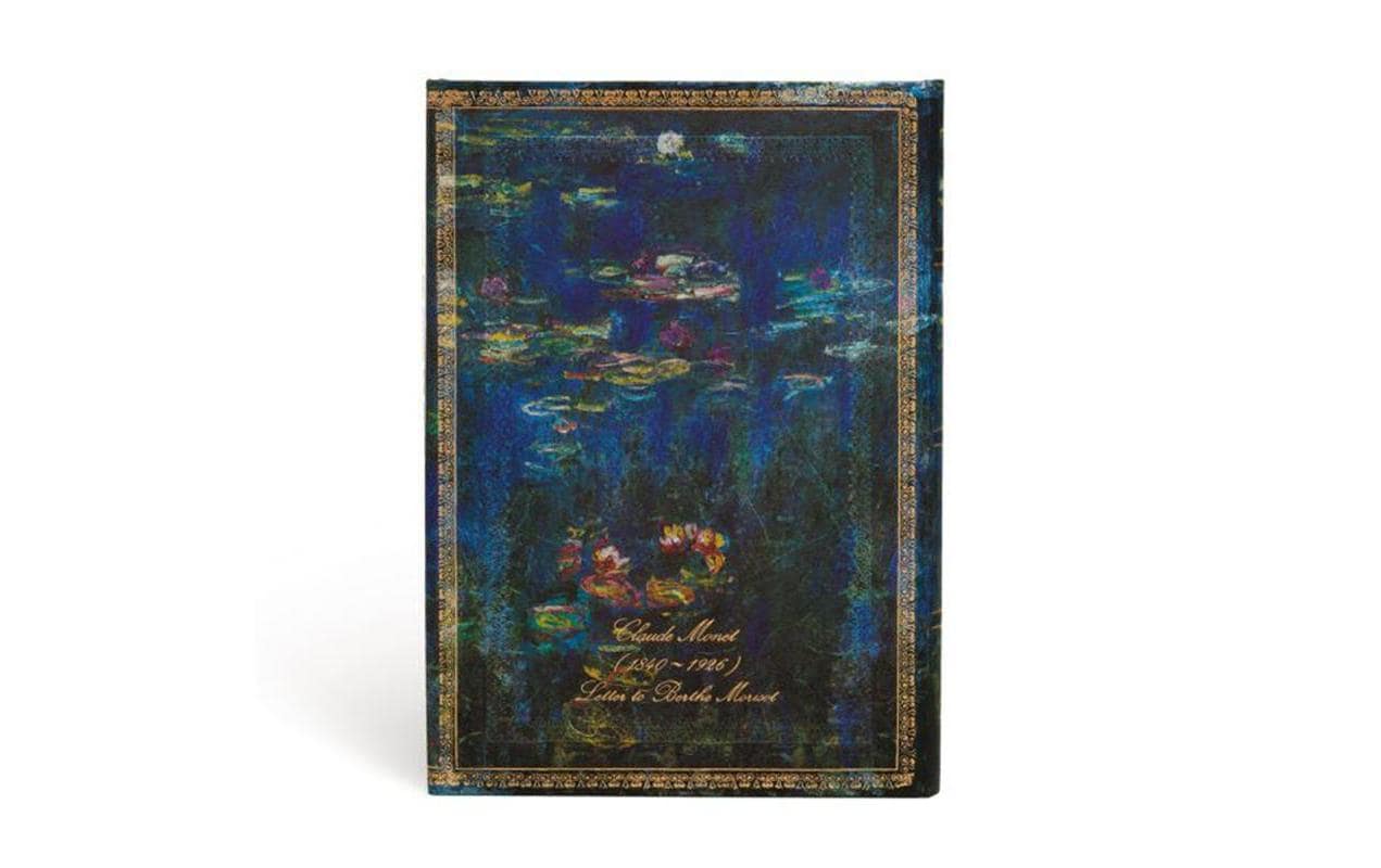Paperblanks Notizbuch – 130 × 180 mm – liniert – 144 Blatt – Hardcover, Leseband, Innentasche, blau