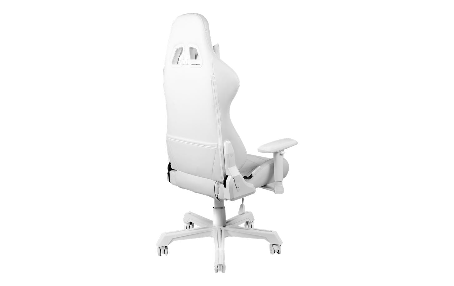 Deltaco Gaming DELTACO GAM-080-W Gaming-Stuhl – Kunstleder – Weiss, RGB-LED-Beleuchtung, bis 120 kg