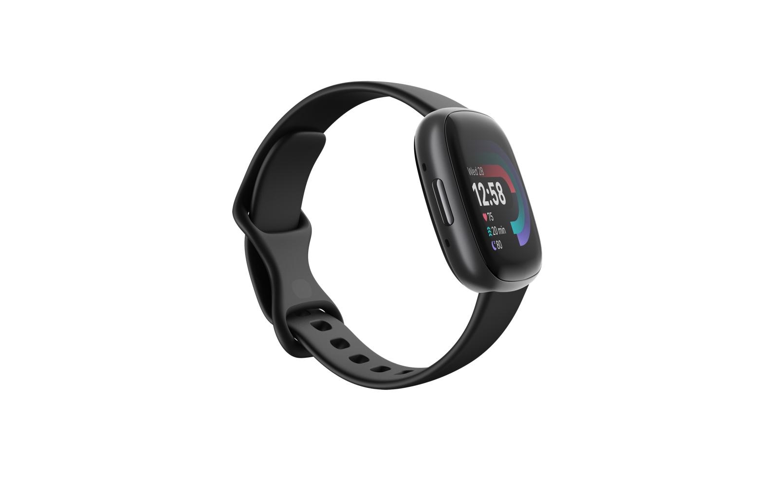 Fitbit Versa 4 – GPS-Smartwatch – 40,5 mm, GPS, Bluetooth, 50 m, Schwarz, Sportarmband
