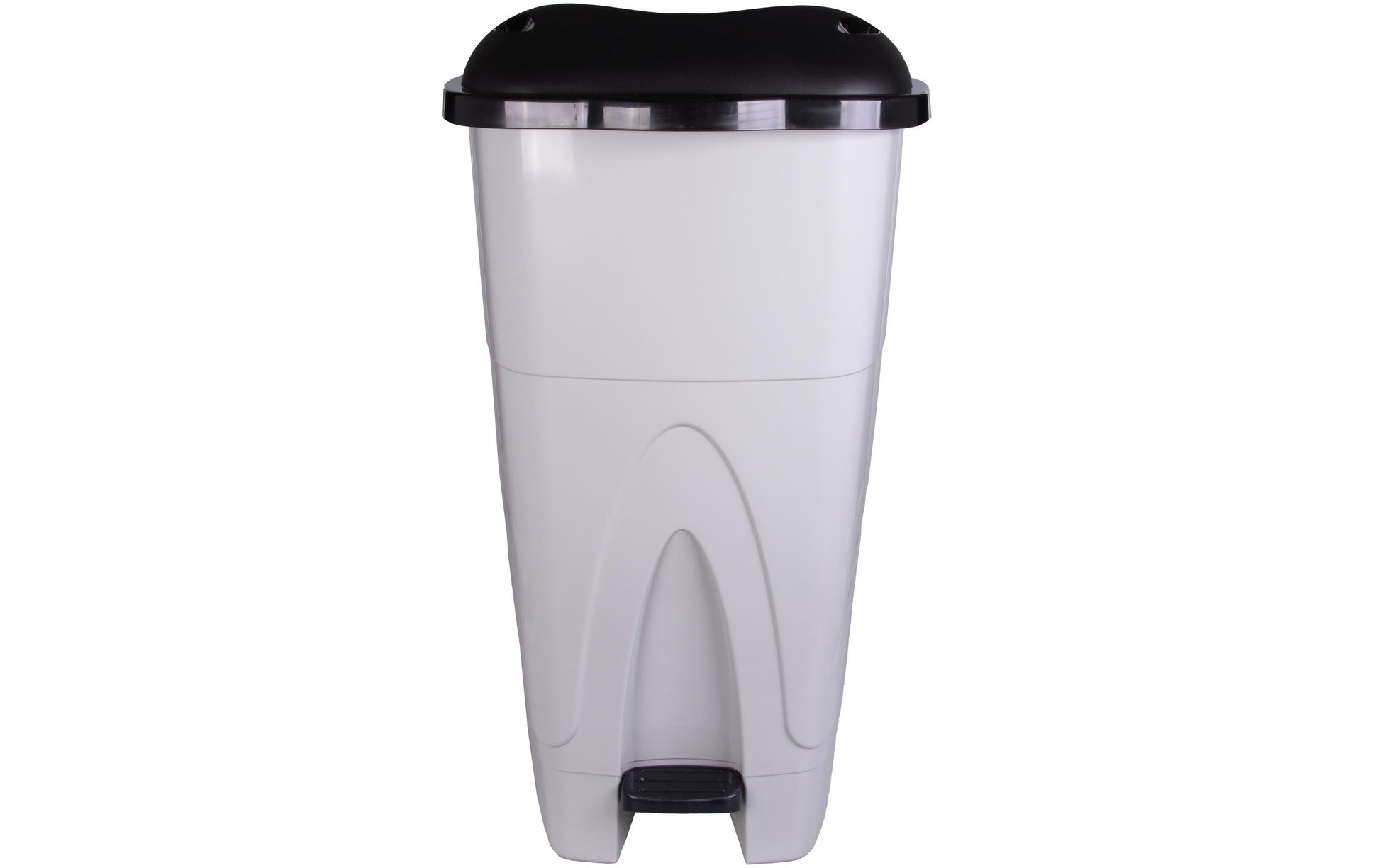 EDI CLEAN Treteimer – 110 l – Kunststoff (PP), rechteckig – schwarz – mit Rollen