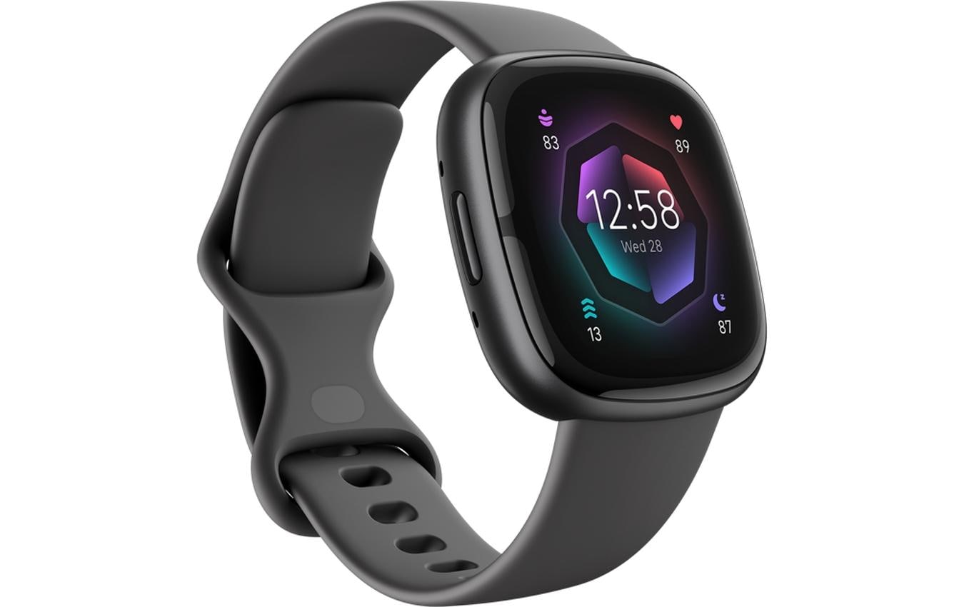 Fitbit Sense 2 – Smartwatch – 40,5 mm, GPS, Bluetooth, NFC, Corning Gorilla Glass 3, 50 m, Schwarz