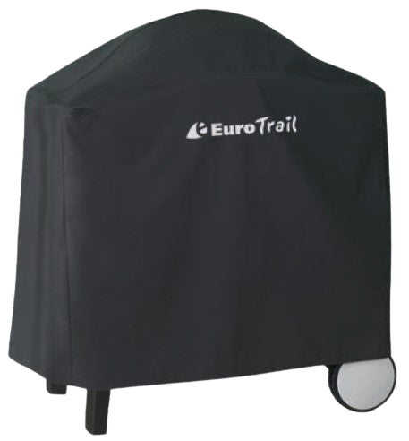 Eurotrail Grillabdeckung – 86 × 37 × 89 cm, Polyester, Schwarz – für Weber