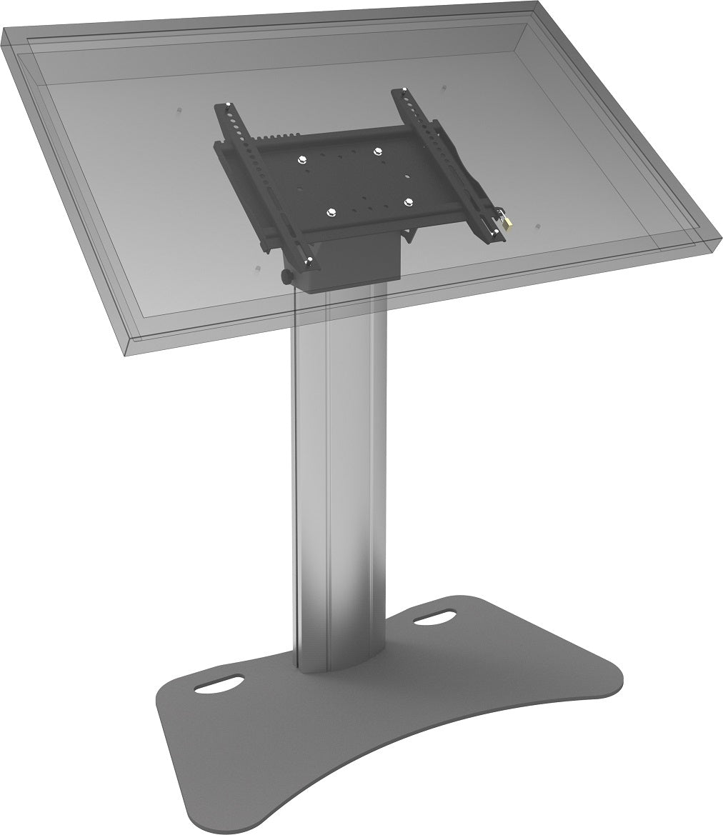 SmartMetals Digital-Signage-Stand für 50" Displays – 65 kg Tragkraft – Aluminium, Grau – 062.0595-65