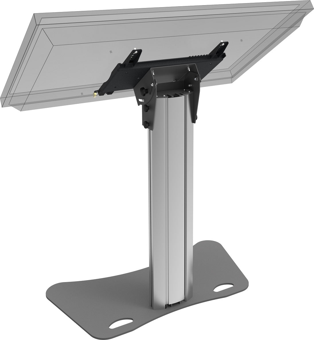 SmartMetals Digital-Signage-Stand für 50" Displays – 65 kg Tragkraft – Aluminium, Grau – 062.0595-65