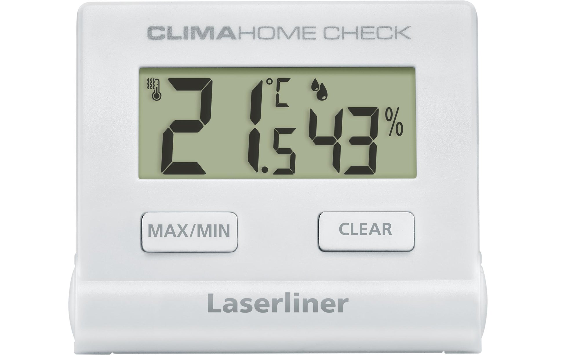 Laserliner ClimaCheck Temperatur-/Feuchtesensor – 0–50 °C, 20–99 %, Innen