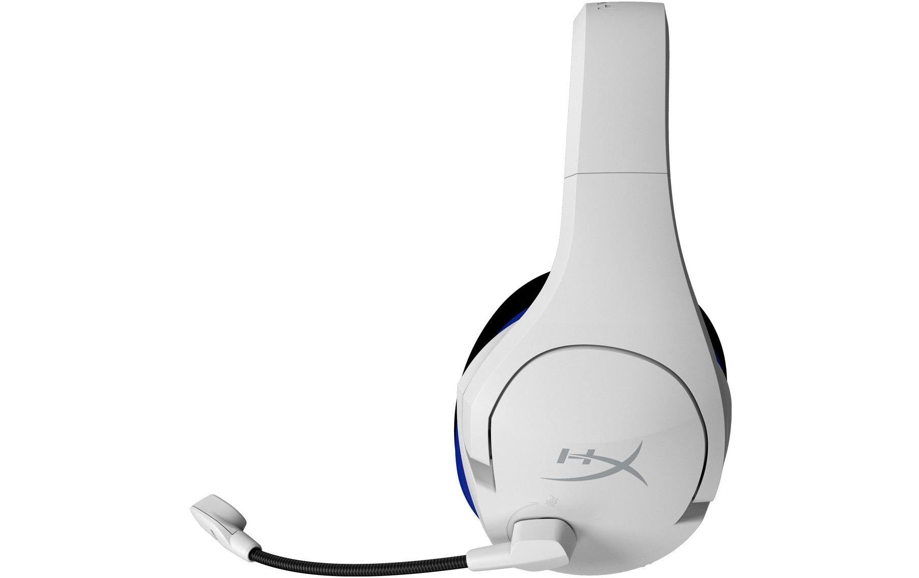 HyperX Stinger Core – Gaming-Headset – USB-A, Mikrofon mit Stummschaltung – Weiss/Blau – für PS5/PS4/PC