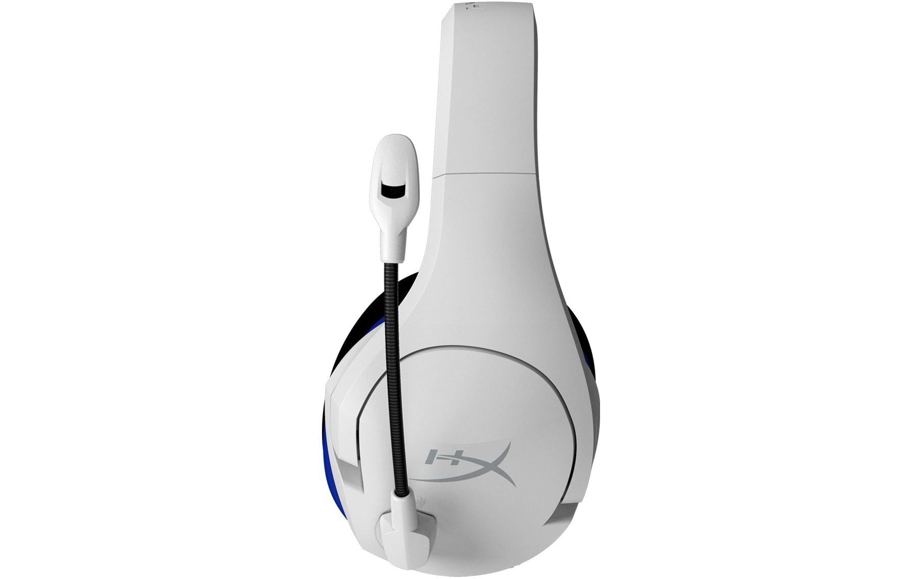 HyperX Stinger Core – Gaming-Headset – USB-A, Mikrofon mit Stummschaltung – Weiss/Blau – für PS5/PS4/PC