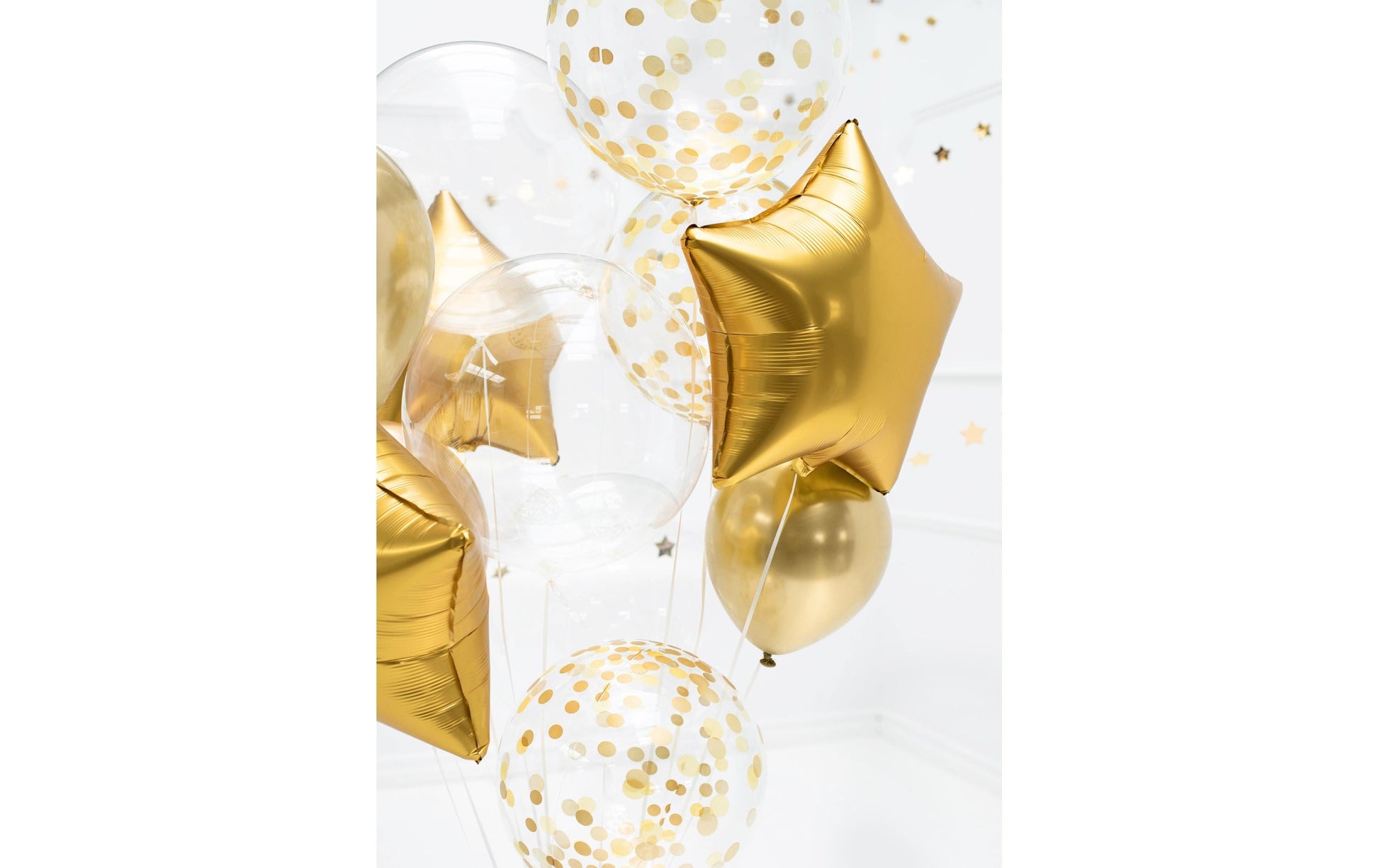 PartyDeco Folienballon – Transparent – Ø 40 cm – Folie – 1 Stk – befüllbar