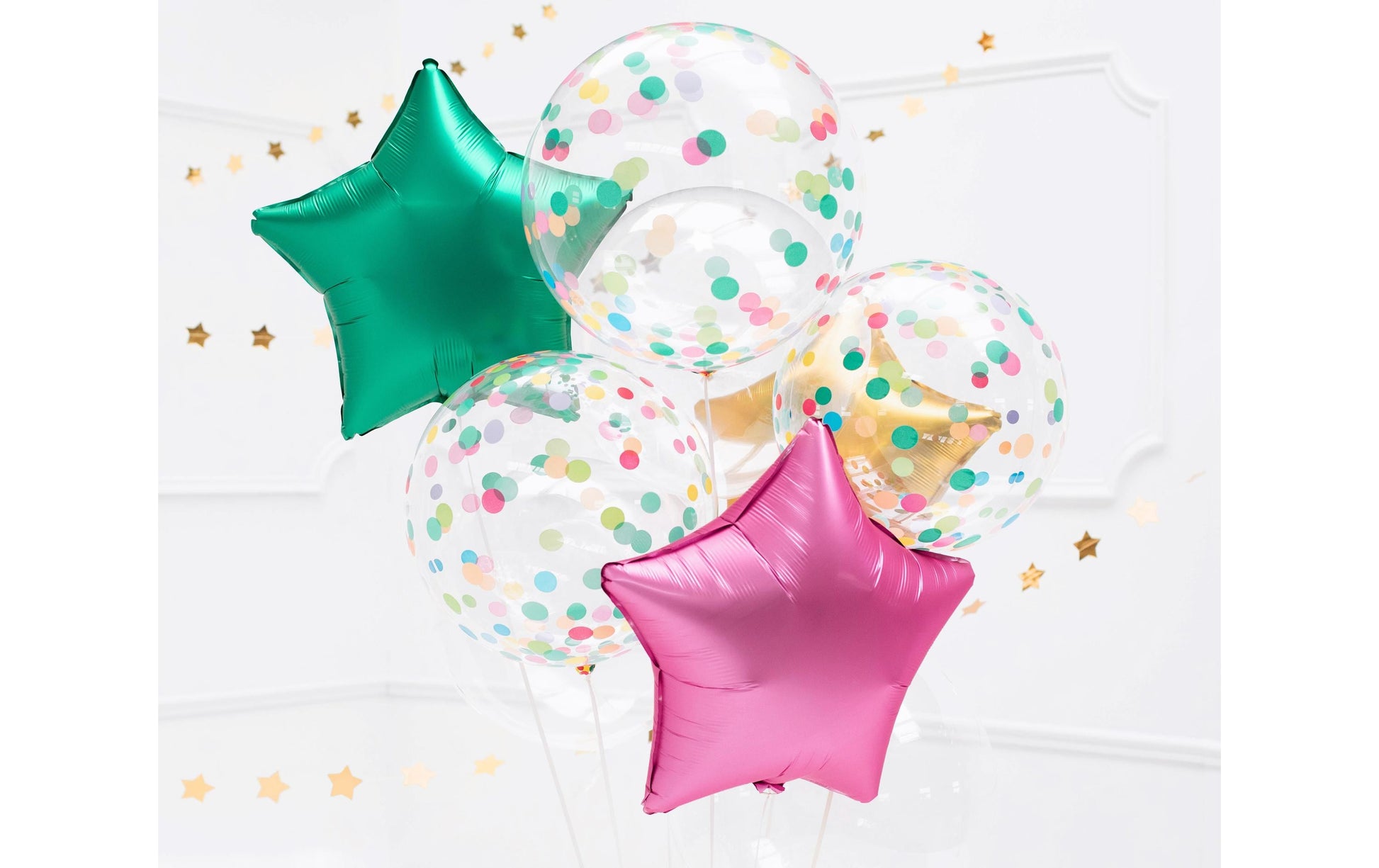 PartyDeco Folienballon – Transparent – Ø 40 cm – Folie – 1 Stk