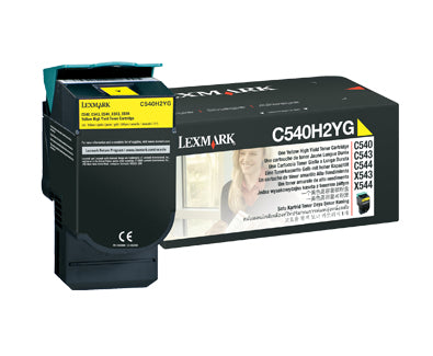 Lexmark C540H2YG (0C540H2YG) Gelber Toner – Original – 2'000 Seiten – für Lexmark X544dn/X544dtn/X544n und andere