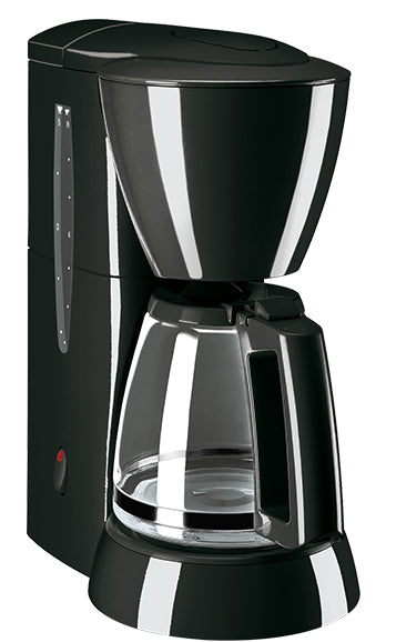Melitta Filterkaffeemaschine – 5 Tassen, 0,65 l, Melitta Filtertüten 1x2, Schwarz, 14 × 29 × 24 cm