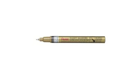 Pentel MFP10 Paint Marker Metallic – konische Spitze 0,7 mm – gold – 12er-Pack
