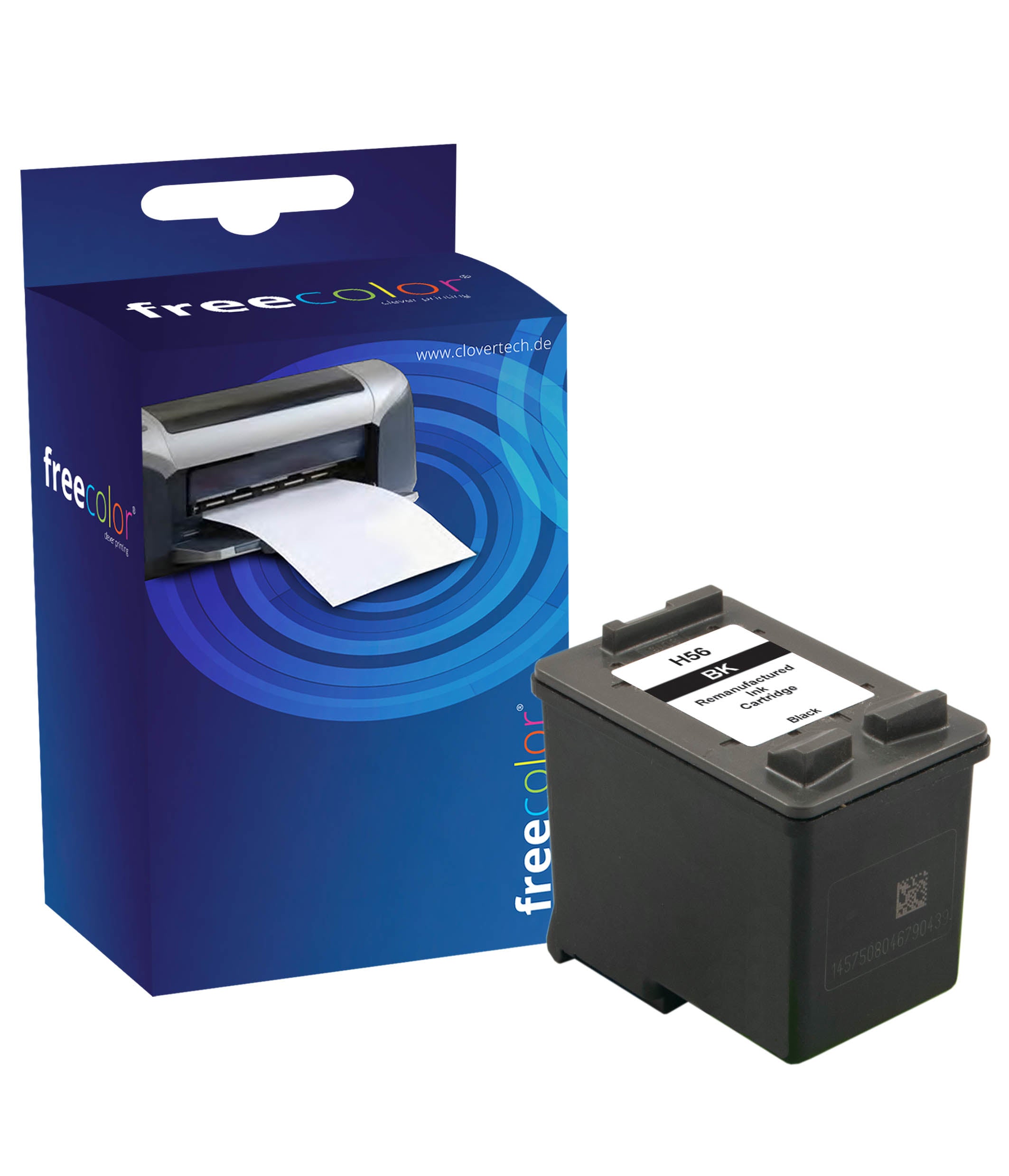 Freecolor 56/57 Schwarz Tintenpatrone (Kompatibel) – 620 Seiten – für HP DeskJet 5150/5151 …