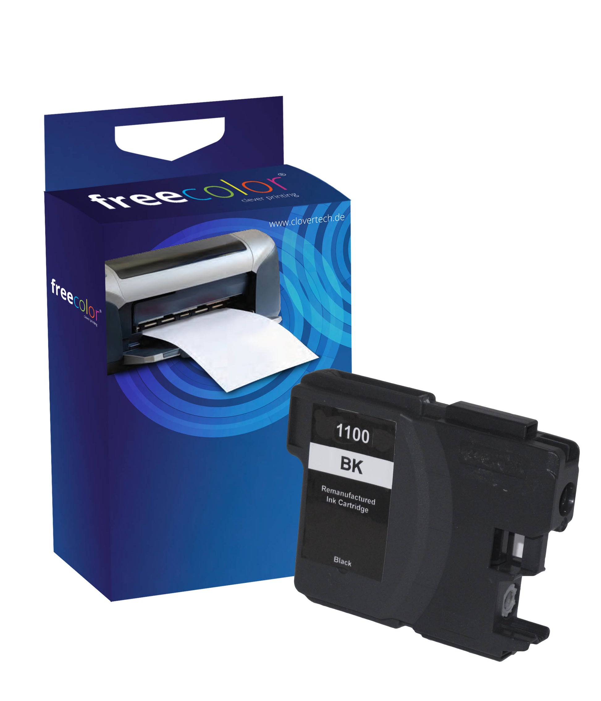 Freecolor LC-1100 Schwarz Tintenpatrone (Kompatibel) – 685 Seiten – für Brother MFC-5895/6690/6890 …