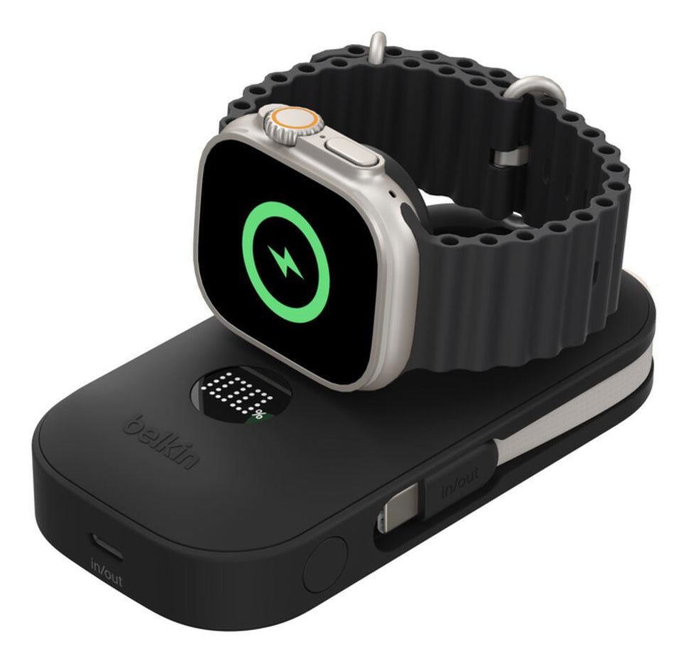 Belkin Wireless Powerbank 10'000 mAh – 45 W PD, 2× USB-C, schwarz