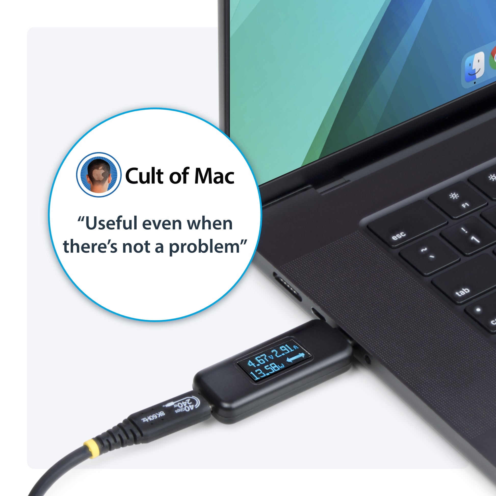 StarTech.com USB-C-Leistungstester – 4,5–50 V, bis 6,5 A, 240 W, OLED, für USB-C PD, Schwarz