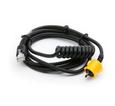 Zebra Serielles Kabel auf RJ45 mit Zugentlastung, Schwarz/Gelb – für QLn220/QLn320/QLn420, P1031365-062