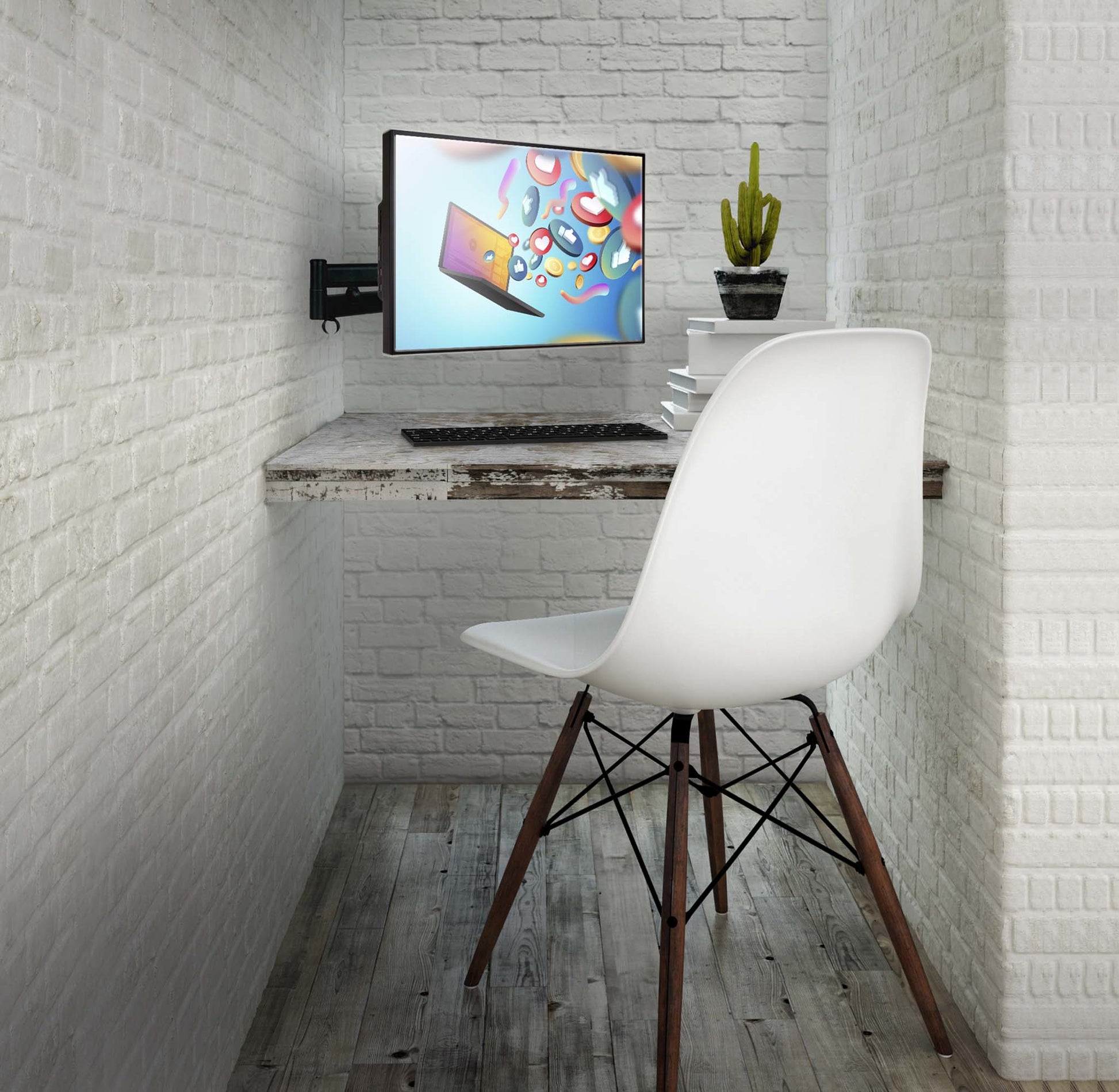 Edbak Monitor-Wandhalterung – GD18, VESA 100×100, bis 10 kg