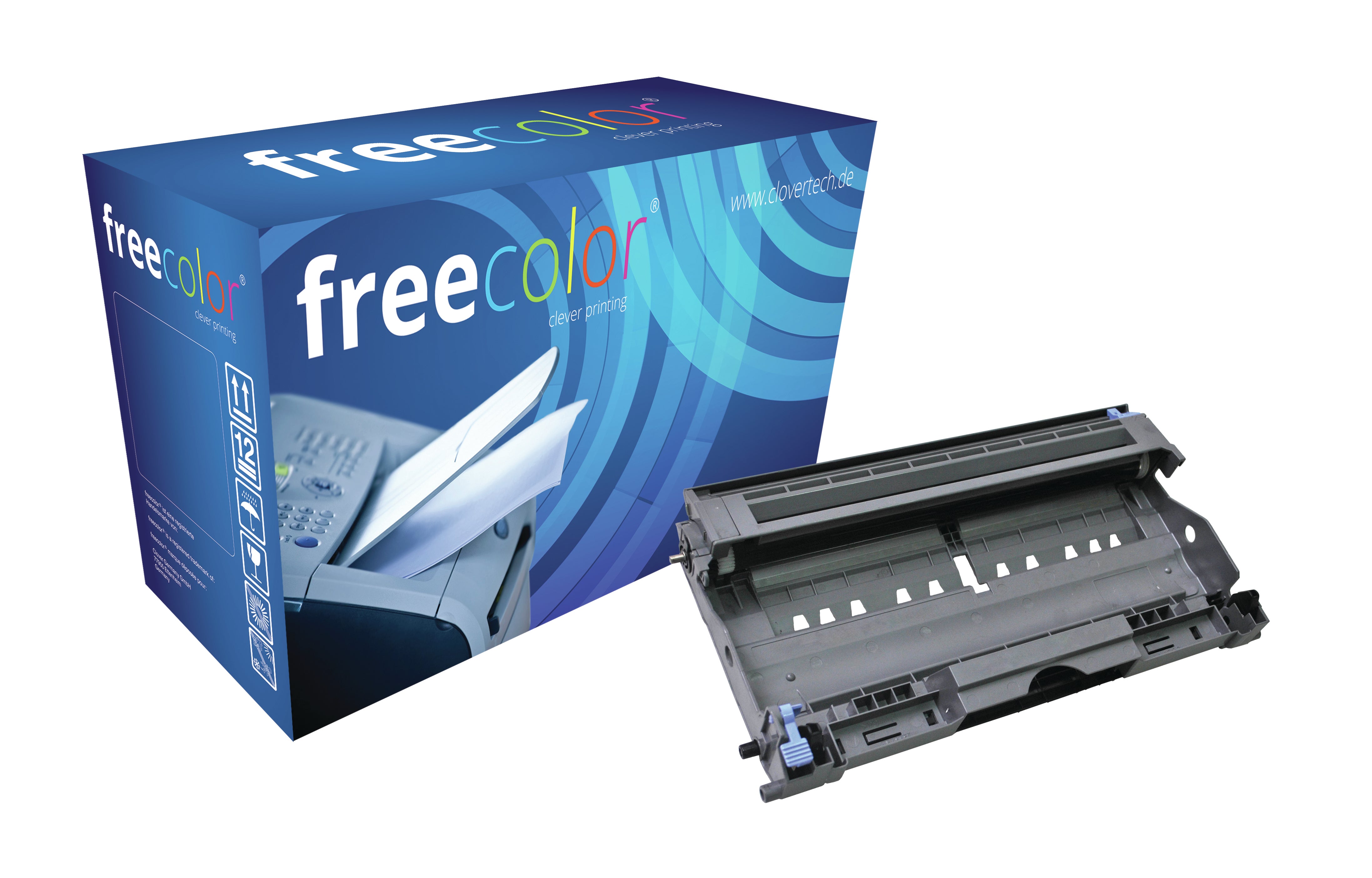 Freecolor Kompatibel - Bildtrommel - Schwarz - DR2000 - für Brother HL-2030/2040 - 12'000 Seiten