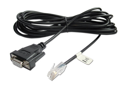 APC AP940-1525A Serielles Kabel DB9 (m) zu RJ-45 (w) – 4,57 m, für Smart-UPS LCD Modelle 15, Schwarz
