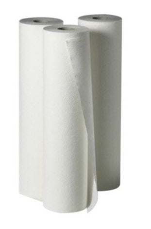 Fripa Ärzterolle, PE-beschichtet, 2-lagig – für Arzt und Spital, weiss, 39 × 38 cm, 6 Stk.