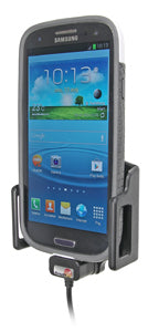 Brodit Active Halter – Auto-Ladegerät – für Zigarettenanzünder, Micro-USB, Neigungswinkel 0–22° – Schwarz