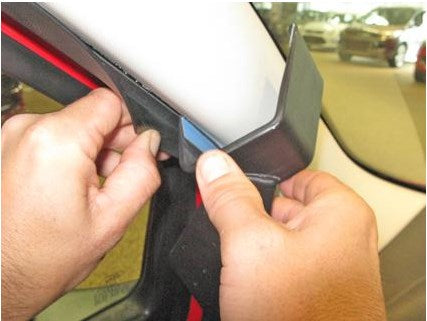 Brodit Auto-Halterung, passive Halterung – für Ford Transit Courier 14–15 – Schwarz, Kunststoff (ABS)