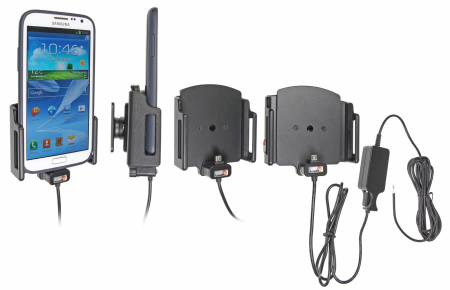 Brodit Active Halter Kfz-Ladehalterung – Zigarettenanzünder – für Smartphones 7,5–8,9 cm – schwarz
