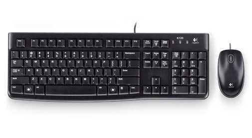 Logitech Desktop MK120 – Tastatur, kabelgebunden (USB-A), Fullsize (mit Ziffernblock)
