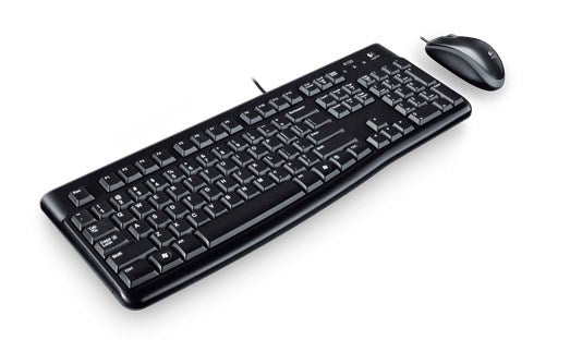 Logitech Desktop MK120 – Tastatur, kabelgebunden (USB-A), Fullsize (mit Ziffernblock)