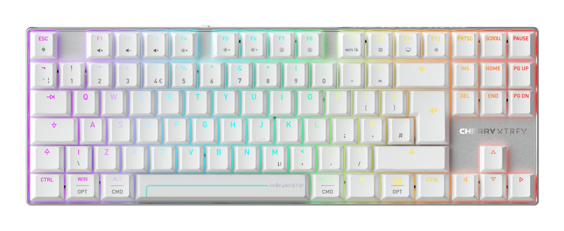 CHERRY MX 8.2 TMR – Tastatur, kabellos (Bluetooth/2,4 GHz), UK-Layout (EN) – für Windows