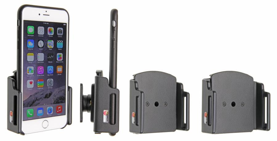 Brodit Auto-Halterung, passiv, neigbar – für iPhone 6 Plus – Schwarz, Kunststoff