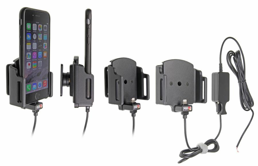 Brodit 527666 – Auto-Ladegerät – kabelgebunden, 12 V – für iPhone 6, 6S, 7 – Schwarz