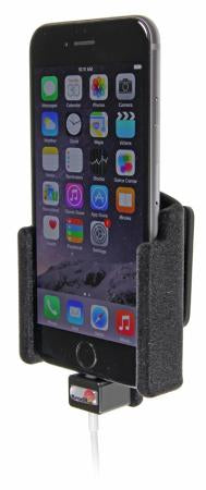 Brodit PA 514660 – Auto-Halterung – mit Lightning-Kabel, drehbar – für Auto, für iPhone 6 – Schwarz