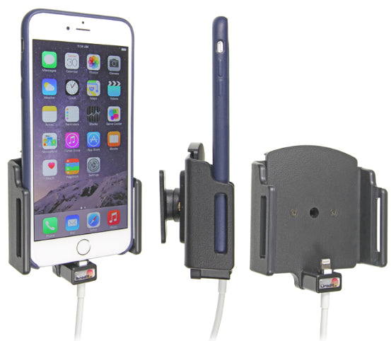 Brodit 515667 – Auto-Ladehalterung – mit Ladefunktion – Auto, für iPhone 6/6s/7 Plus – Schwarz