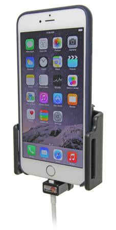 Brodit 515667 – Auto-Ladehalterung – mit Ladefunktion – Auto, für iPhone 6/6s/7 Plus – Schwarz