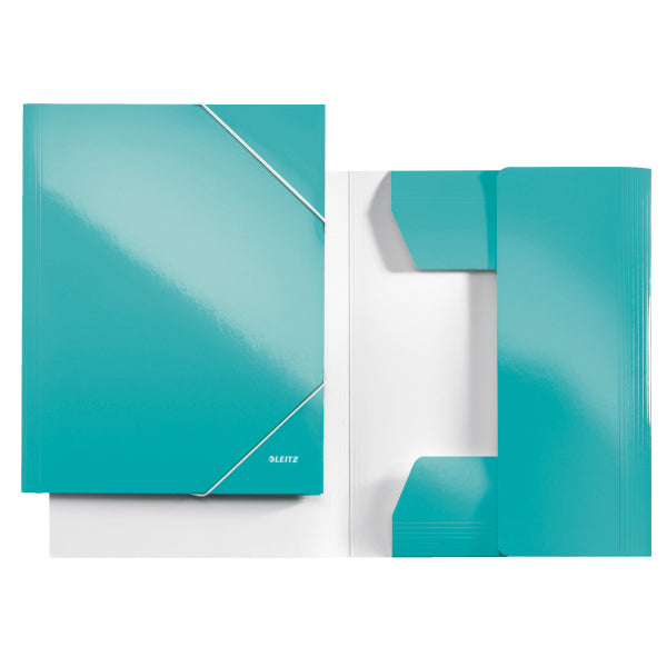 Leitz Sammelmappe für A4, Karton, Eisblau, mit Gummizug