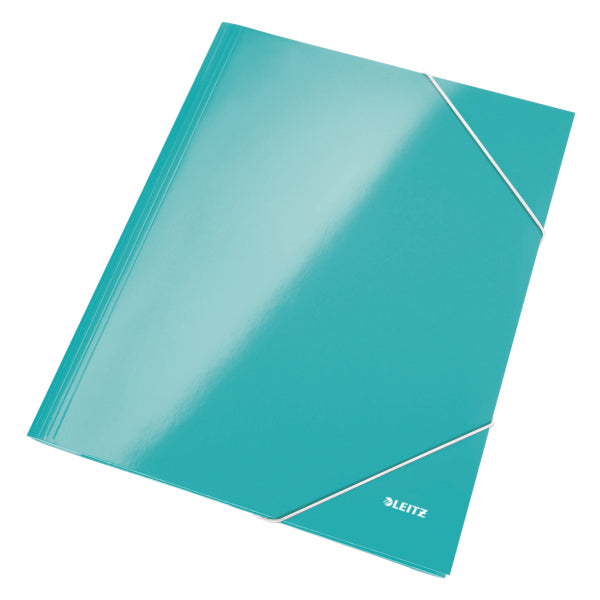 Leitz Sammelmappe für A4, Karton, Eisblau, mit Gummizug