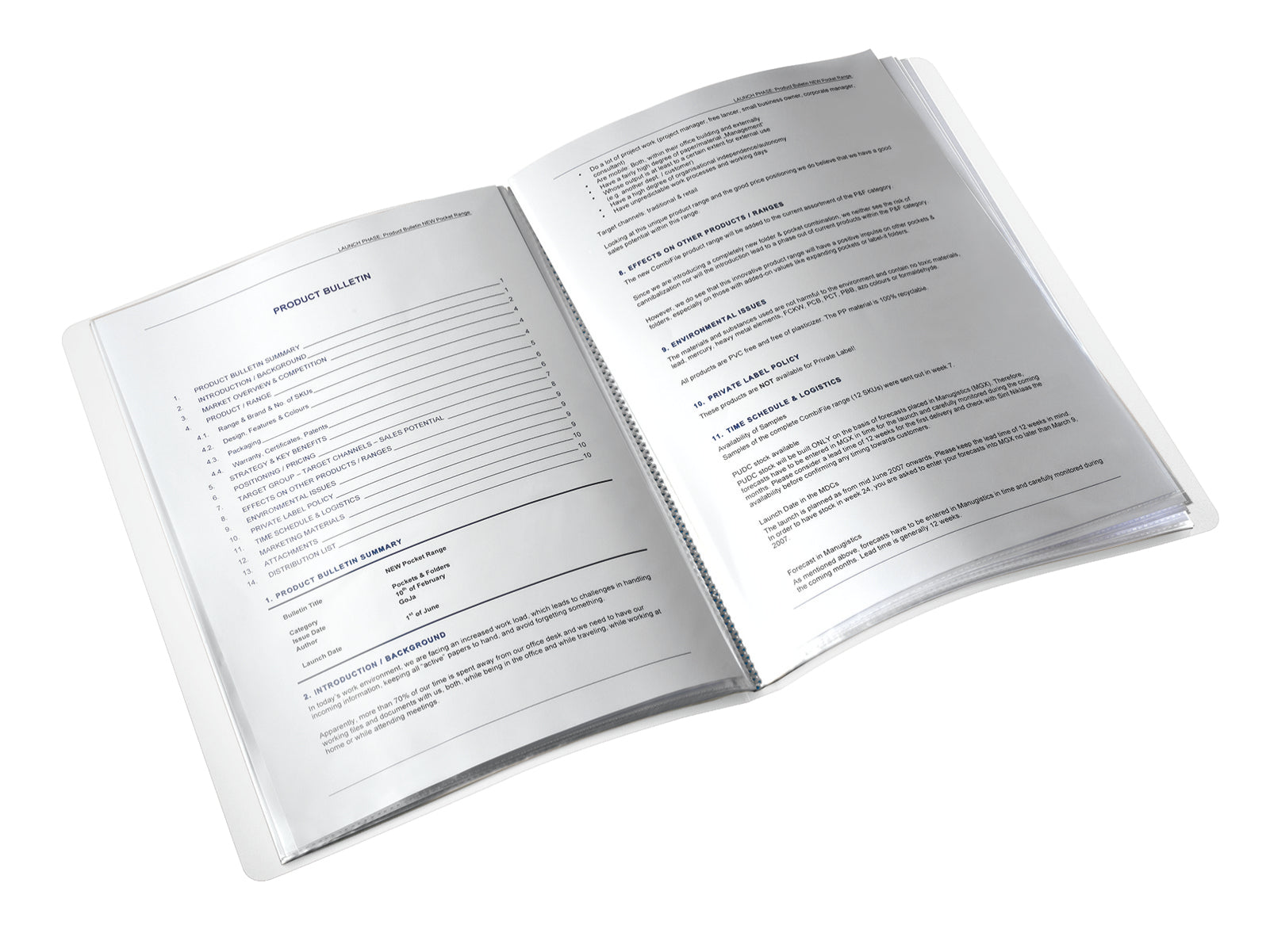 Leitz WOW Sichtbuch A4, 20 Hüllen, PP, Blau – 1 Stück