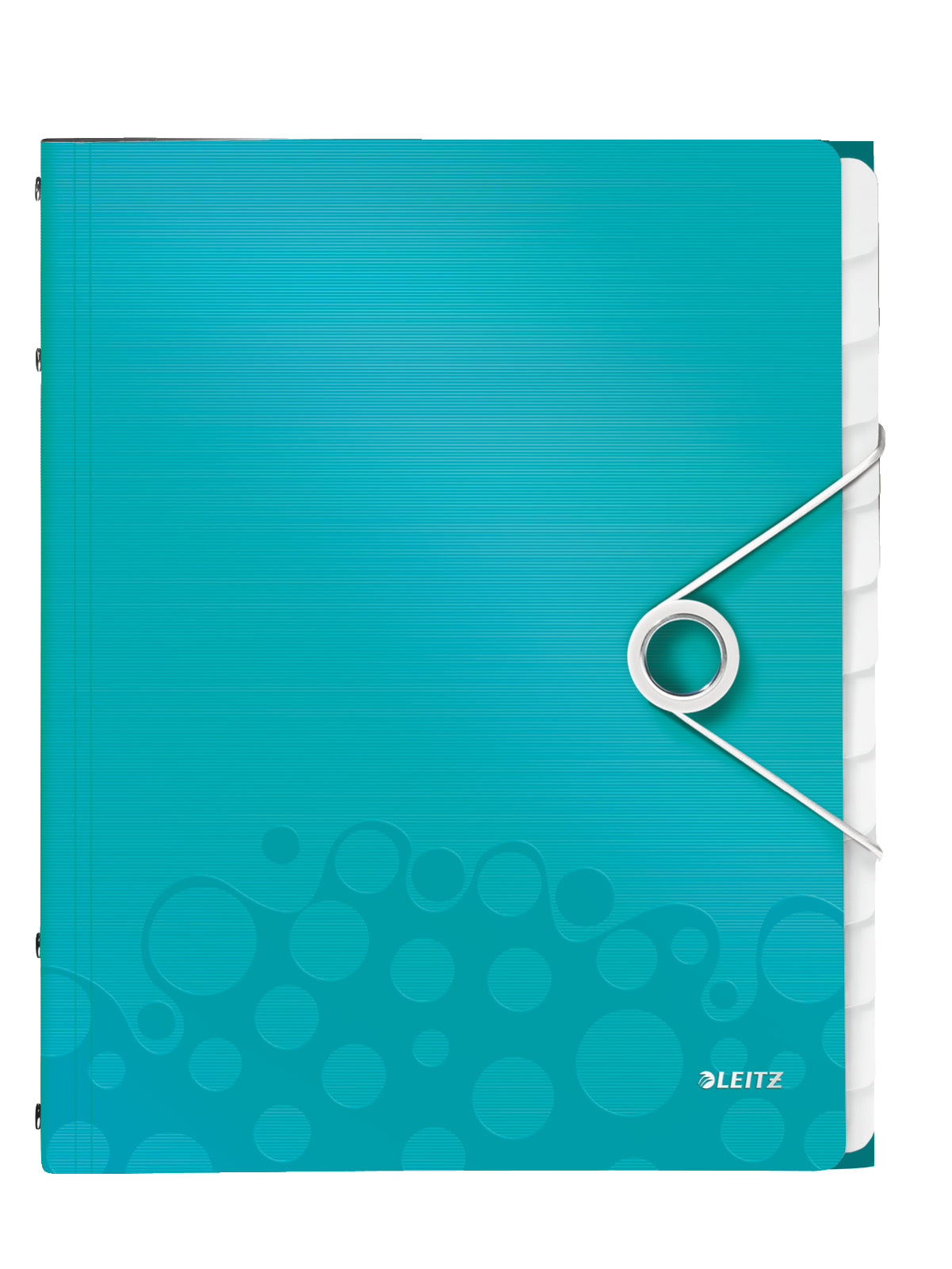 Leitz WOW Fächermappe A4 – 12 Fächer, Gummiband, Polypropylen (PP), Blau, Metallisch