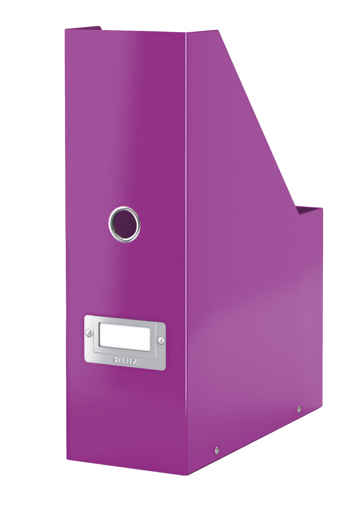 Leitz Stehsammler Click & Store – für Format A4, Karton, violett metallic, mit Beschriftungsschild