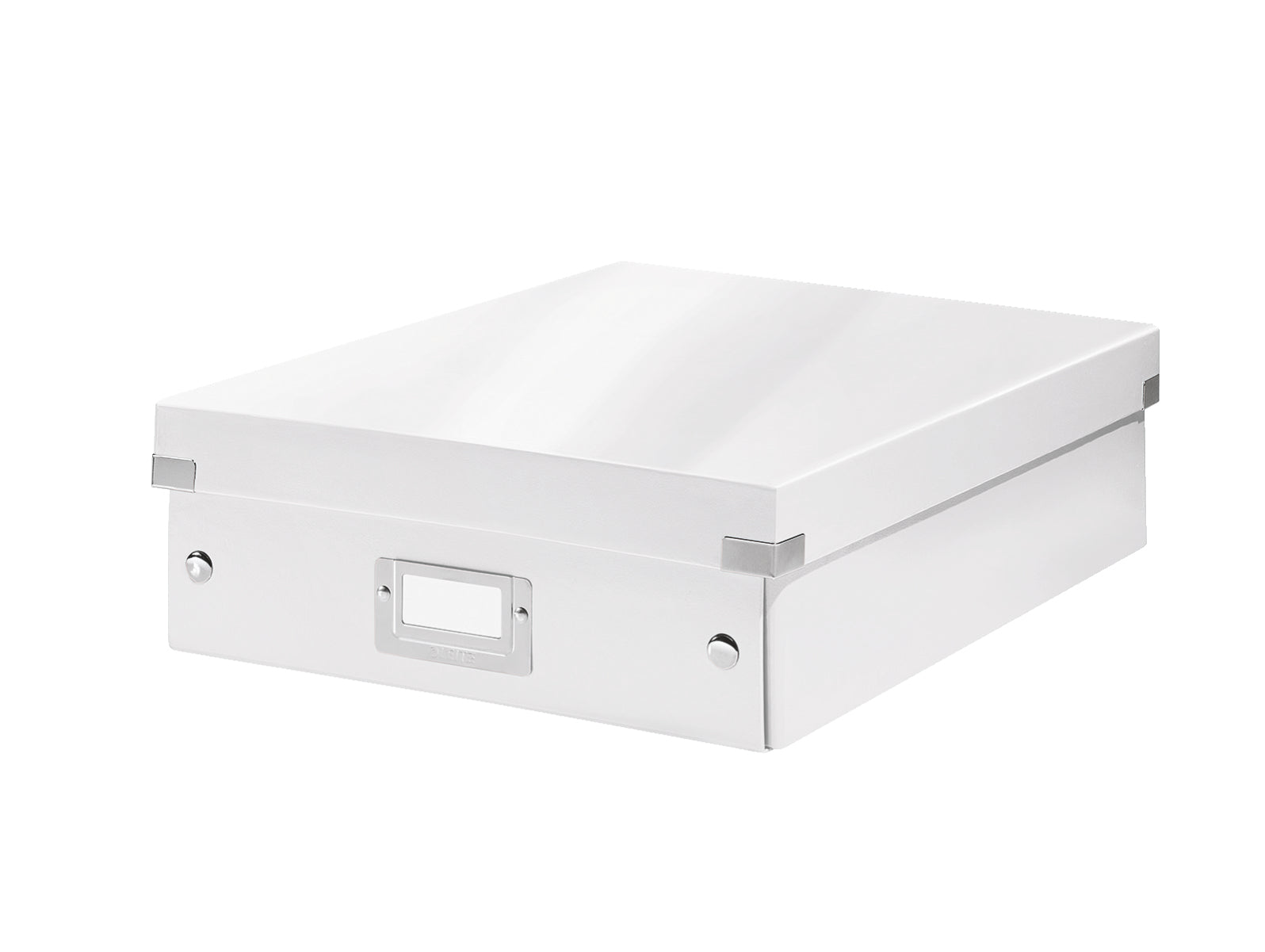 Leitz Click&Store Aufbewahrungsbox B 282 × H 40 × T 373 mm – mit Deckel, stapelbar, weiss