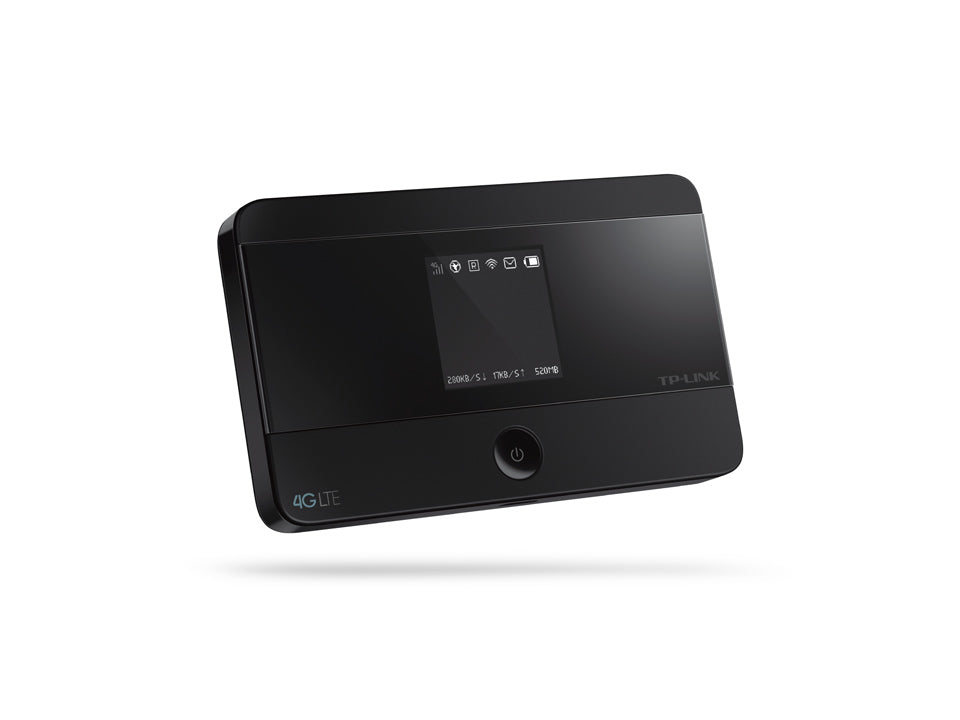 TP-Link M7350 – Mobiler 4G-Hotspot, Wi-Fi 4, 2,4 GHz, 150 Mbit/s, 2000 mAh Akku, Micro-SIM, Display, Schwarz