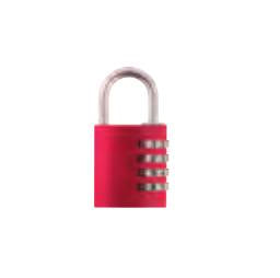 ABUS Zahlenschloss – 32 × 16 × 65 mm, rot
